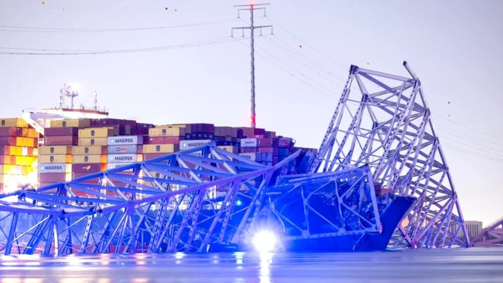 VIDEO| Podul Francis Scott Key din Baltimore s-a prăbuşit, după ce a fost lovit de o navă cargo