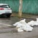 Sacii cu nisip amplasați pentru protecția împotriva inundațiilor, furați în Constanța. Primăria cere returnarea imediată